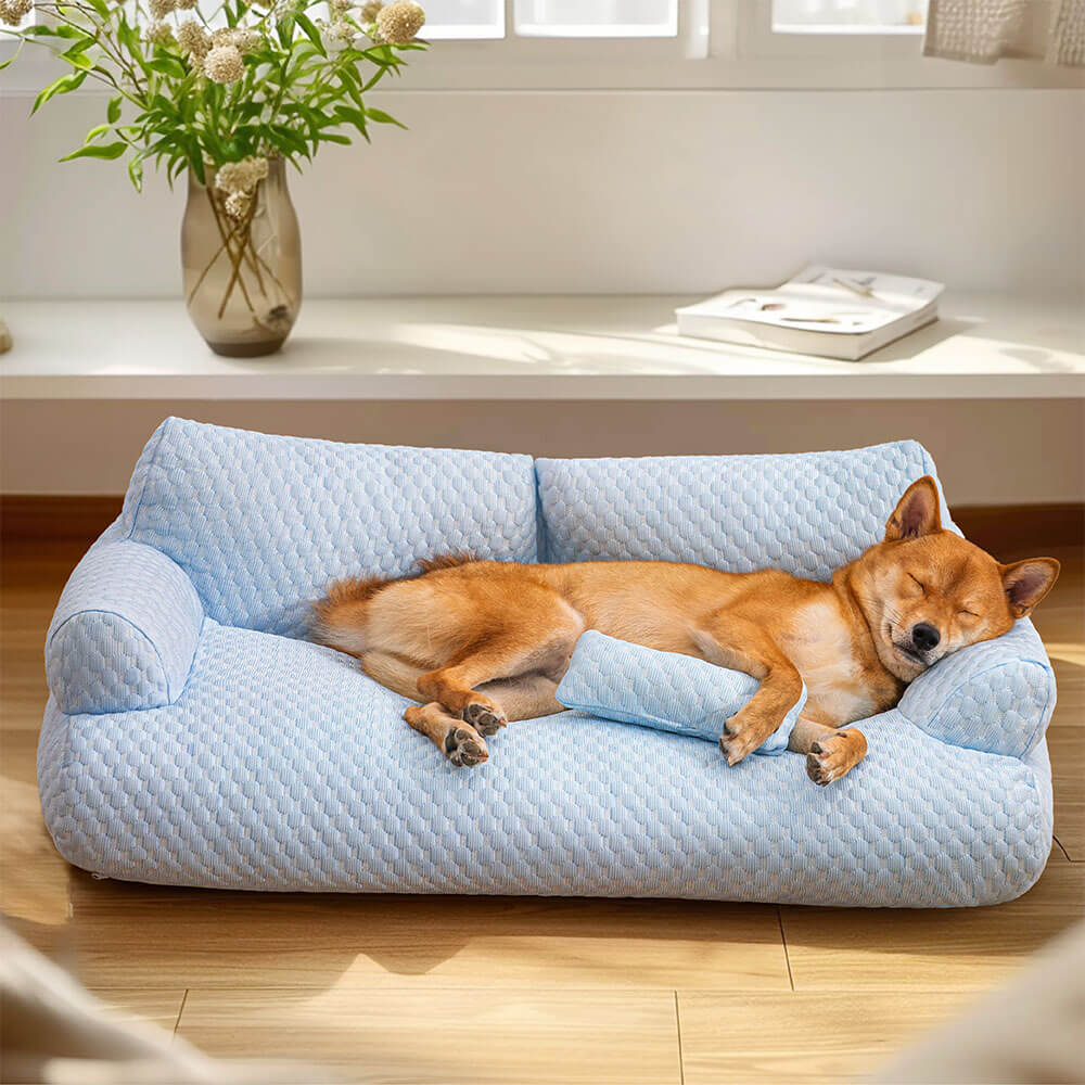 Ice Silk Cooling Pet Bed – Breathable Summer