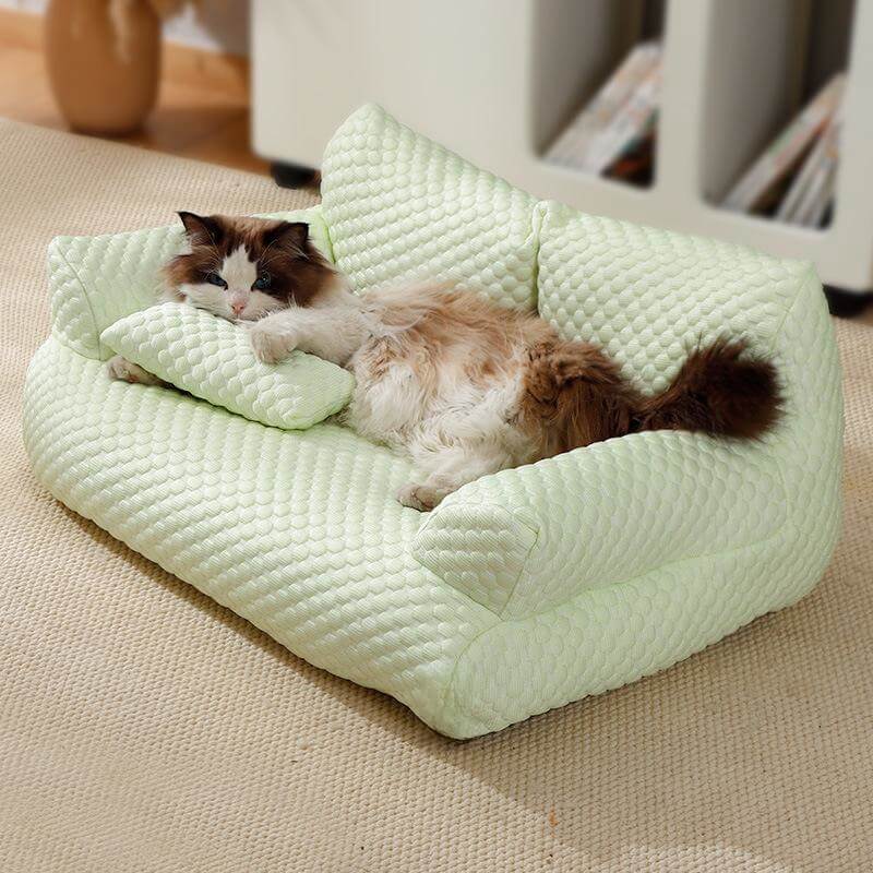 Ice Silk Cooling Pet Bed – Breathable Summer