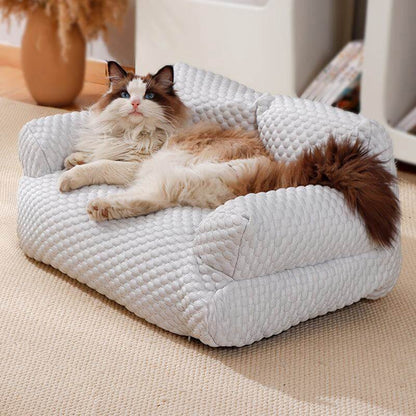 Ice Silk Cooling Pet Bed – Breathable Summer