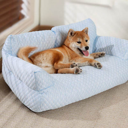 Ice Silk Cooling Pet Bed – Breathable Summer