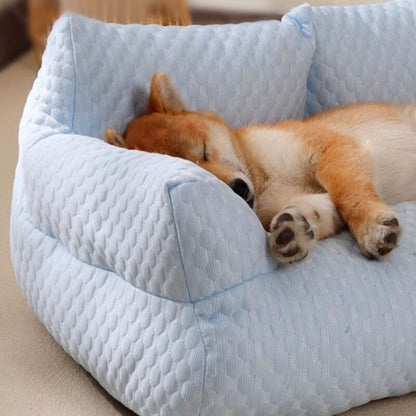 Ice Silk Cooling Pet Bed – Breathable Summer