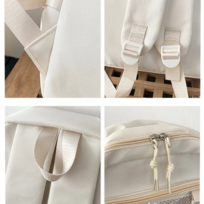 Juno Girls' Japanese Bag | Transparent PVC Backpack, Large Capacity