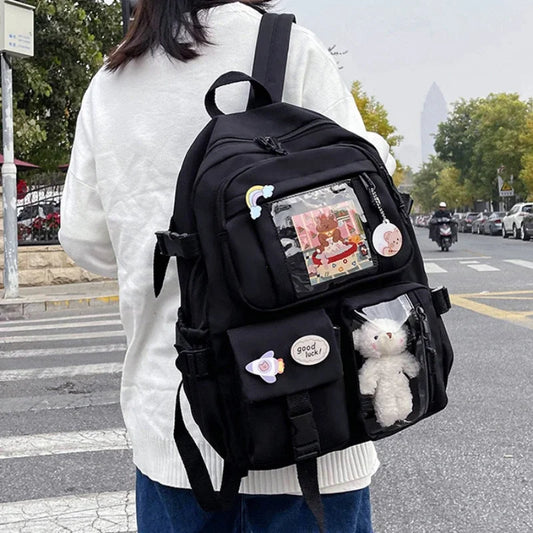 Aesthetic Kawaii School Backpack for Teen Girls