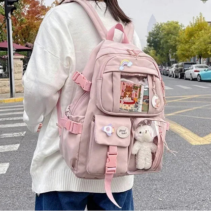 Aesthetic Kawaii School Backpack for Teen Girls
