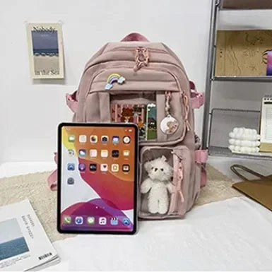 Aesthetic Kawaii School Backpack for Teen Girls