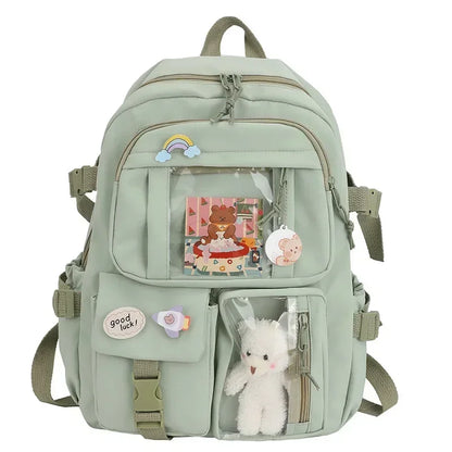 Aesthetic Kawaii School Backpack for Teen Girls
