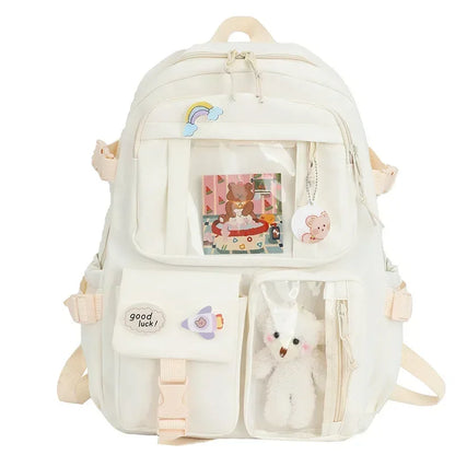 Aesthetic Kawaii School Backpack for Teen Girls