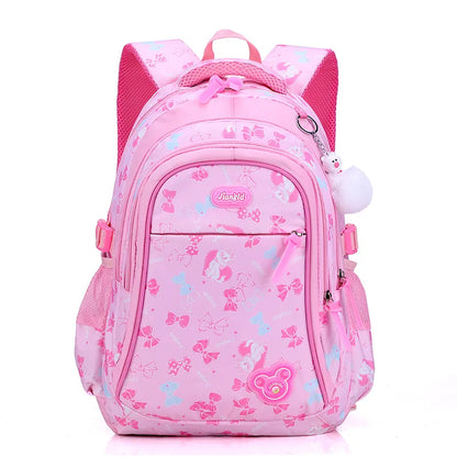 Kawaii 3-Piece Pink Waterproof School Laptop Backpack