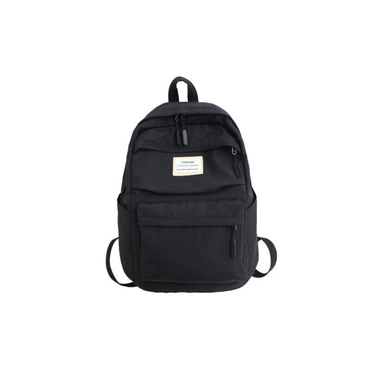 Korean Style Backpack | Waterproof Nylon, Multi-Pocket Design