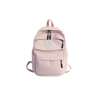 Korean Style Backpack | Waterproof Nylon, Multi-Pocket Design