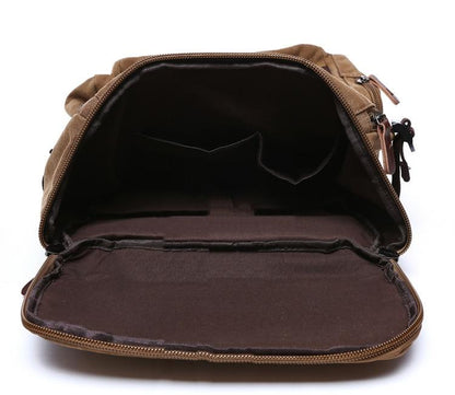 Lavi Vintage Canvas Travel Backpack | Water-Resistant, 36-55L Capacity