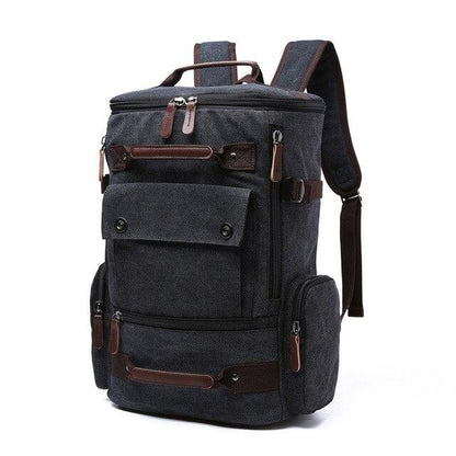 Lavi Vintage Canvas Travel Backpack | Water-Resistant, 36-55L Capacity