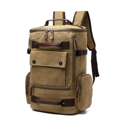 Lavi Vintage Canvas Travel Backpack | Water-Resistant, 36-55L Capacity