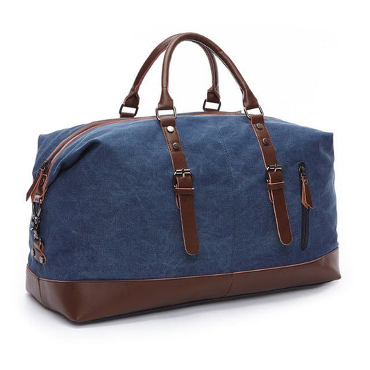 Lenny Men's Travel Bag | Faux Leather and Canvas, Stylish Design