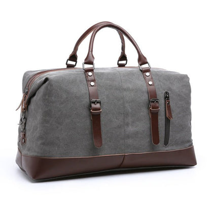 Lenny Men's Travel Bag | Faux Leather and Canvas, Stylish Design