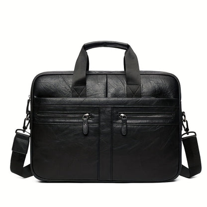 Valento Men’s Waterproof Vintage Leather Laptop Bag