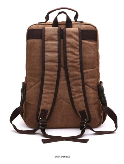 Luma Men's Laptop Backpack | Vintage Canvas, 8 Compartments