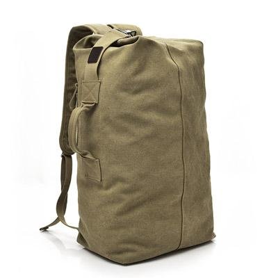 Military Style Canvas Duffel Backpack