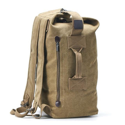 Military Style Canvas Duffel Backpack