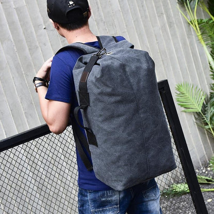 Military Style Canvas Duffel Backpack