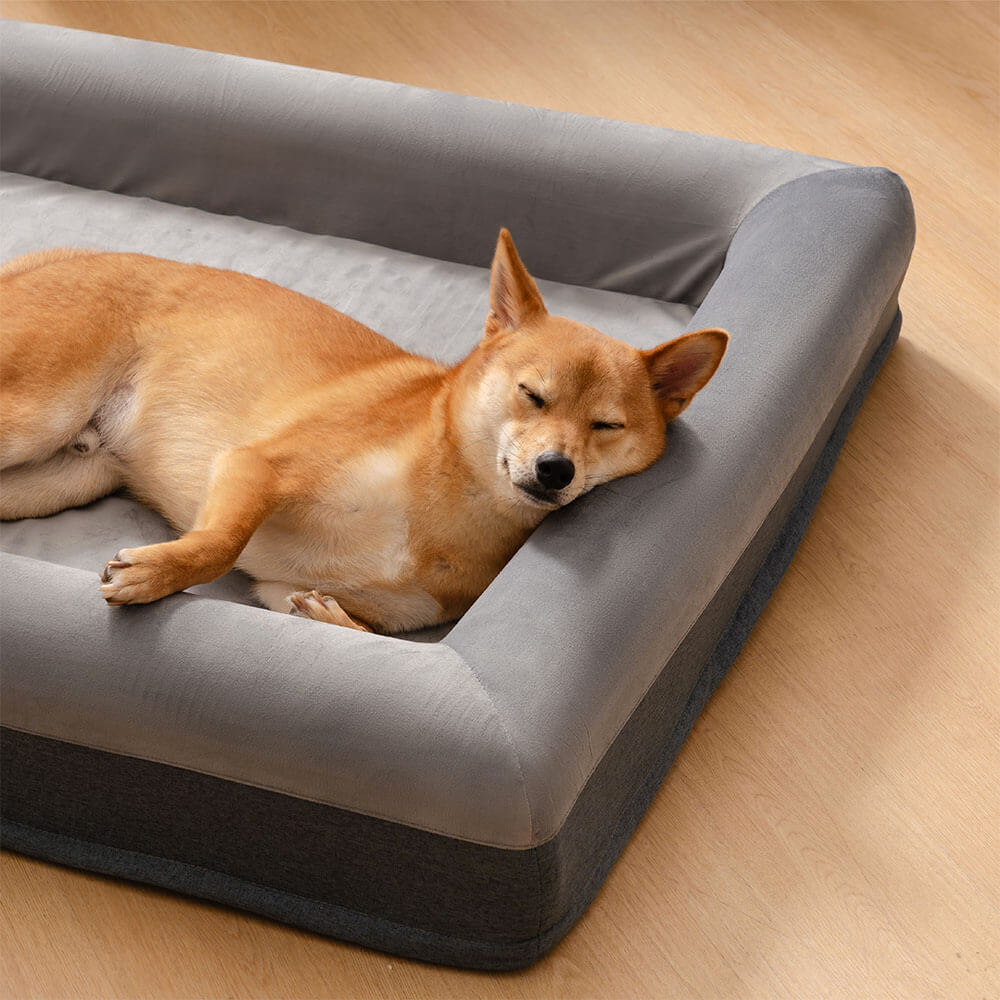 Orthopedic Dog Bed – Suede Velvet Lounger