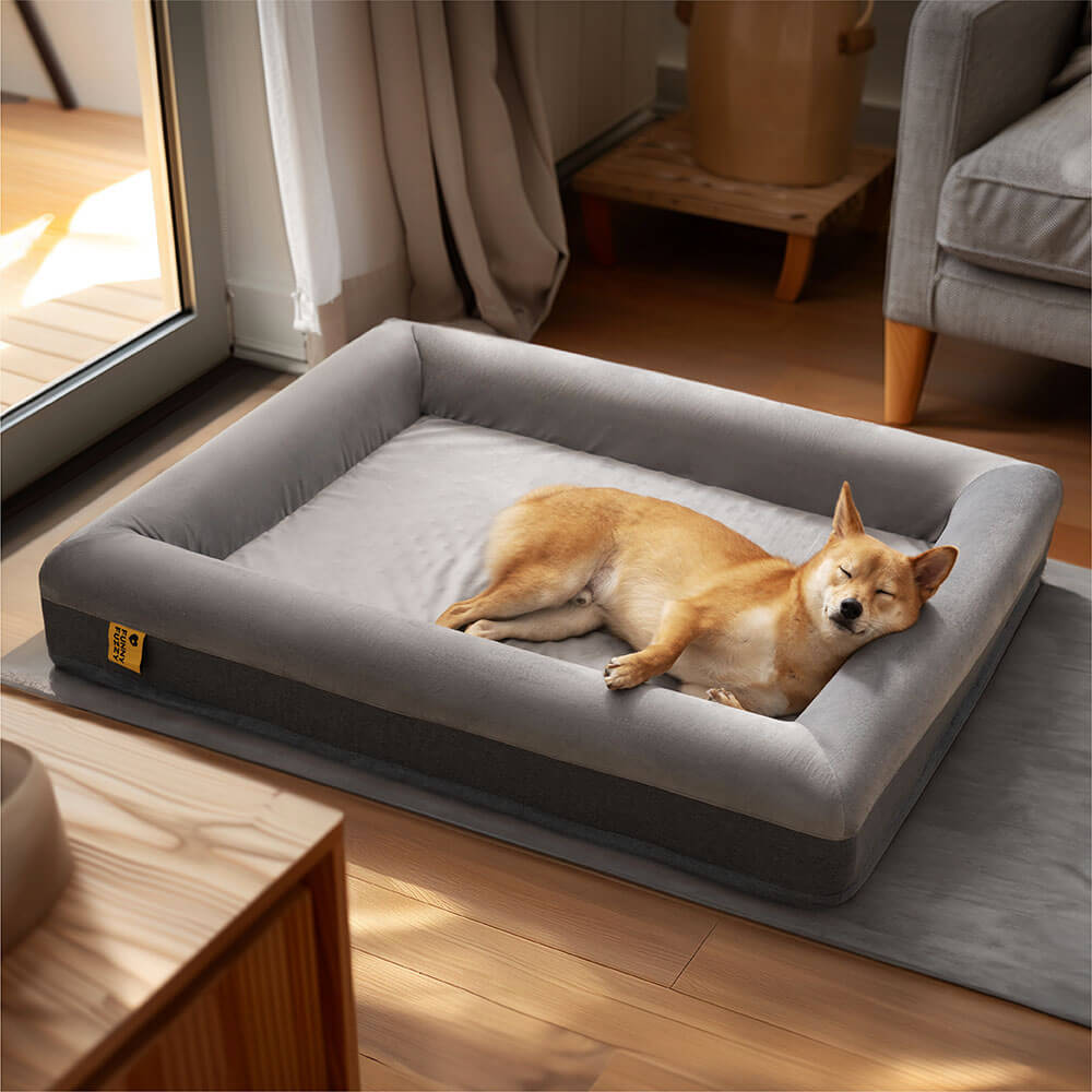 Orthopedic Dog Bed – Suede Velvet Lounger