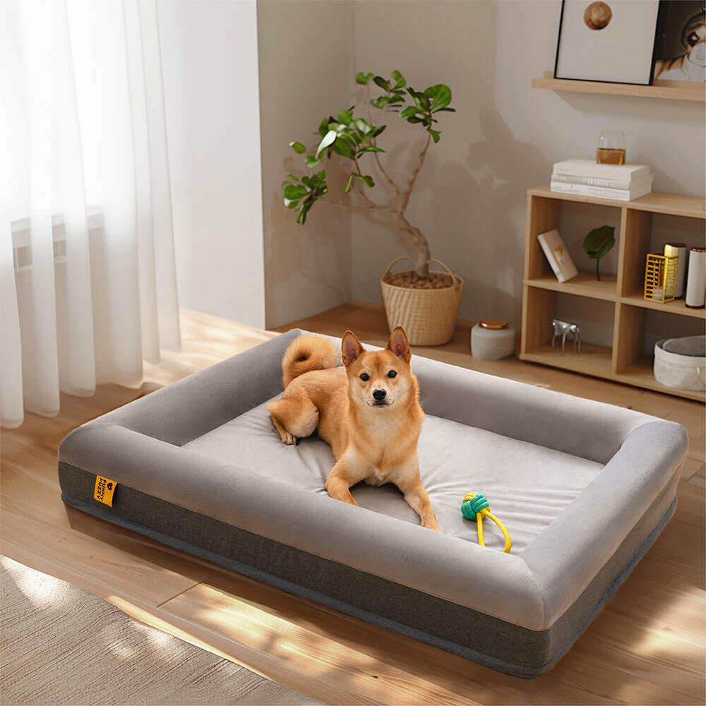 Orthopedic Dog Bed – Suede Velvet Lounger