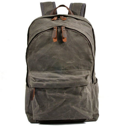 Retro Grunge Backpack | Wax Canvas, Vintage Design