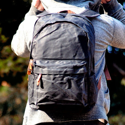 Retro Grunge Backpack | Wax Canvas, Vintage Design