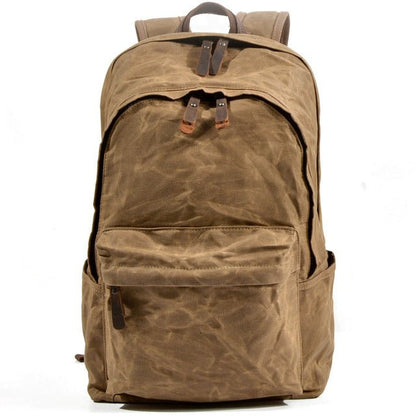 Retro Grunge Backpack | Wax Canvas, Vintage Design