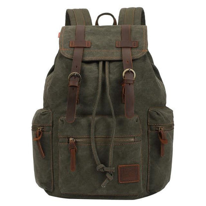 Rugged Vintage Canvas Backpack | 20L Capacity, Classic Style