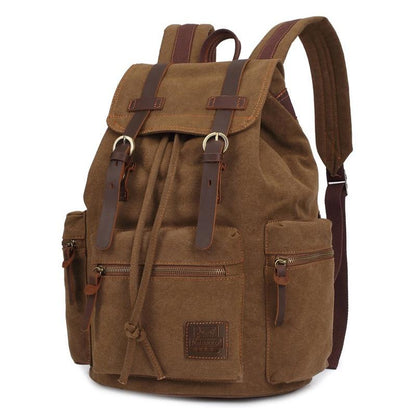 Rugged Vintage Canvas Backpack | 20L Capacity, Classic Style