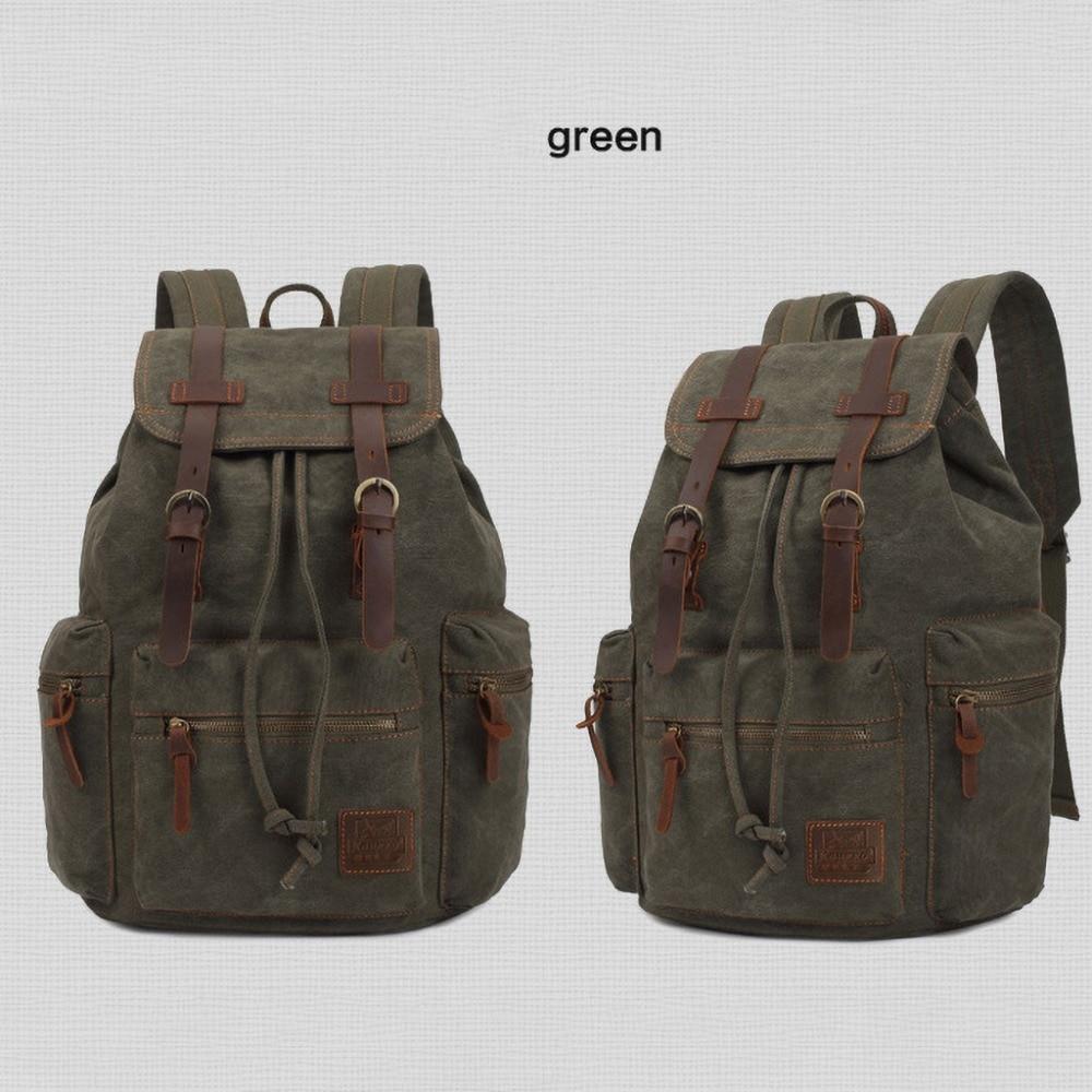 Rugged Vintage Canvas Backpack | 20L Capacity, Classic Style