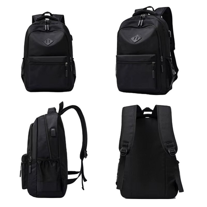 Men’s Large Capacity Canvas Travel School Backpack