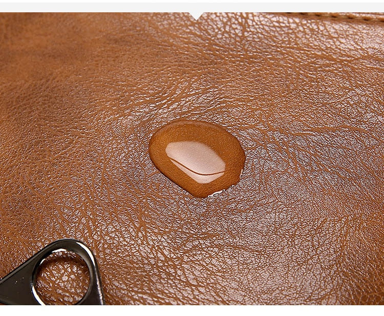 Sleek Women's Travel Backpack | High-Quality Faux Leather, Waterproof