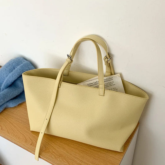 Trendy PU Leather Tote Bag for Women