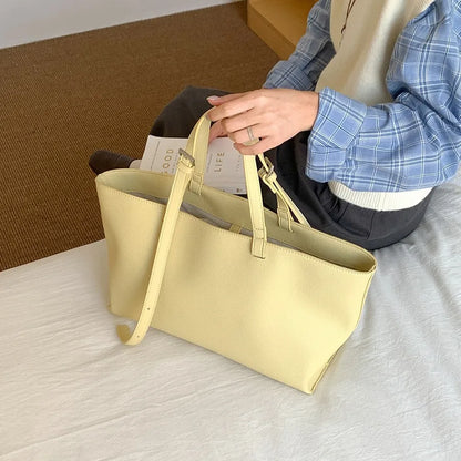 Trendy PU Leather Tote Bag for Women