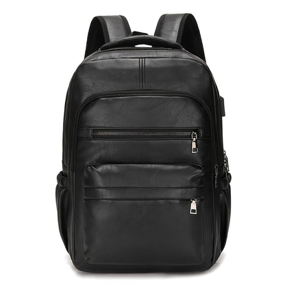 Marchello Vintage Leather Waterproof Laptop Backpack for Men