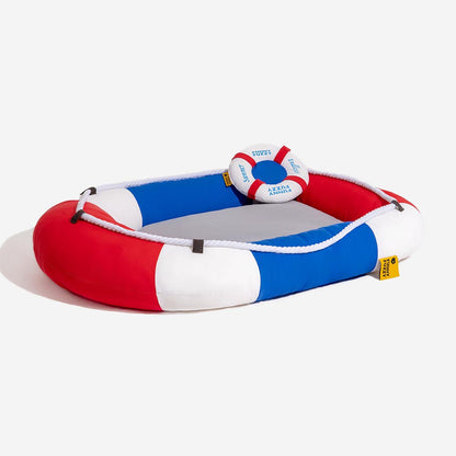 Boat Shaped Waterproof Cooling Bed For Pets With Chill Pillow