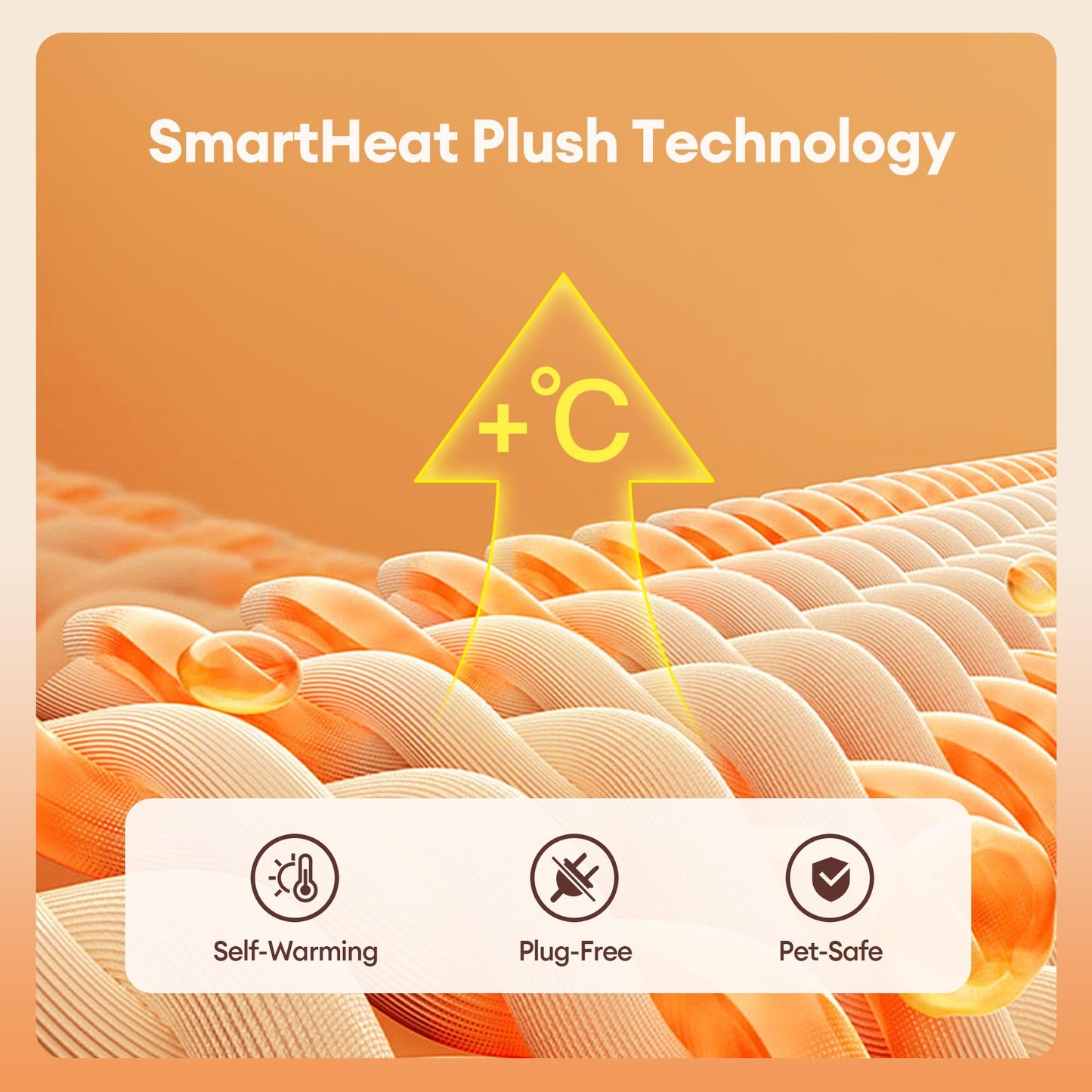 Warm Plush Pet Cave House with Foam - Anti-Anxiety Design