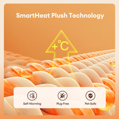 Warm Plush Pet Cave House with Foam - Anti-Anxiety Design