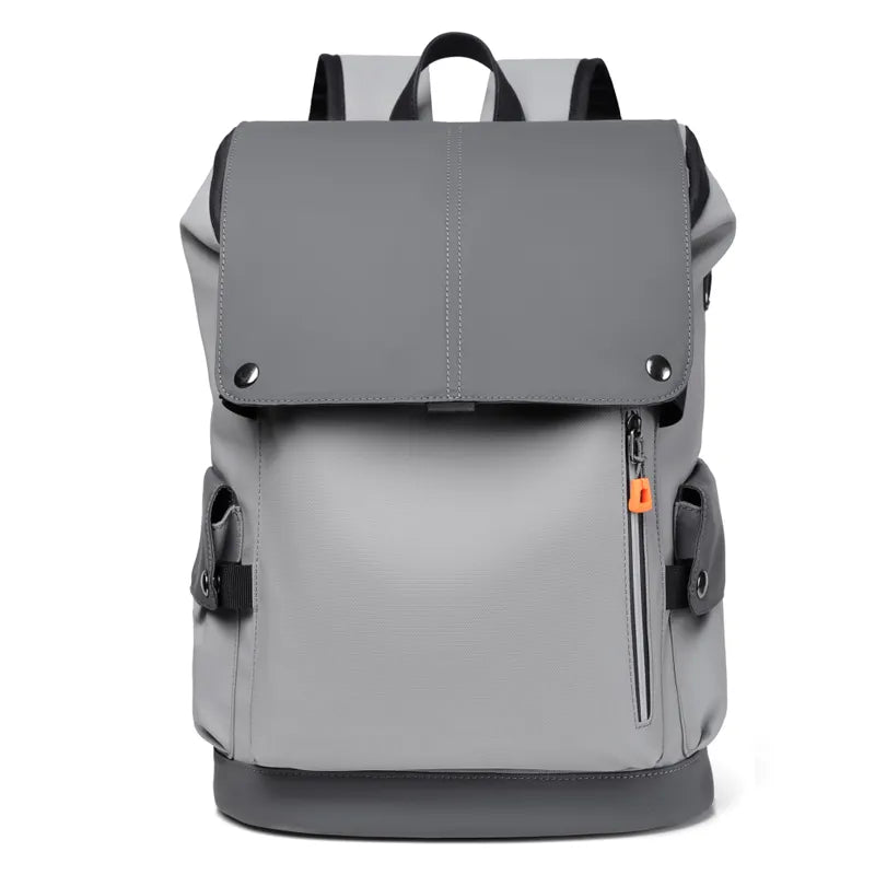 Urban Luxe Men's Backpack | Waterproof Faux Leather, 14 Laptop Compartment