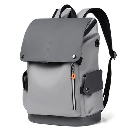 Urban Luxe Men's Backpack | Waterproof Faux Leather, 14 Laptop Compartment