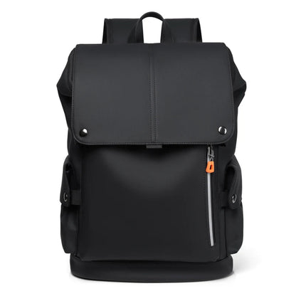 Urban Luxe Men's Backpack | Waterproof Faux Leather, 14 Laptop Compartment