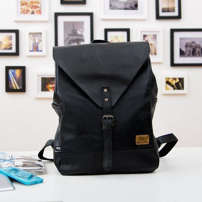 Vega Unisex Travel Backpack | Vegan Leather, Elegant Criss-Cross Design