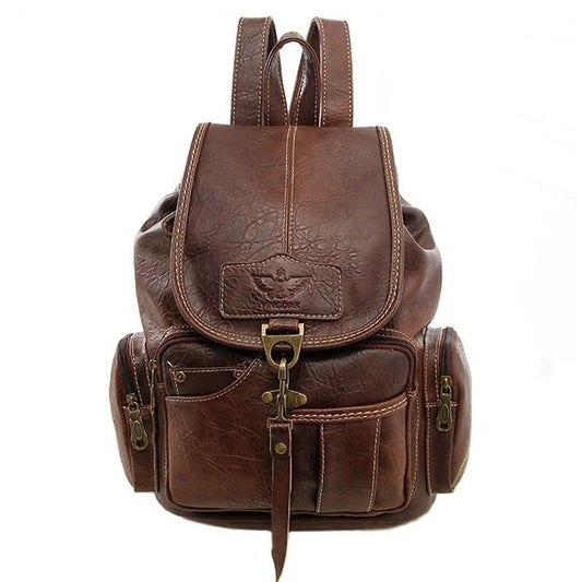 Luxury Vegan Faux Leather Drawstring Backpack – Lightweight, Stylish Design with Multiple Compartments for Everyday Use 2
