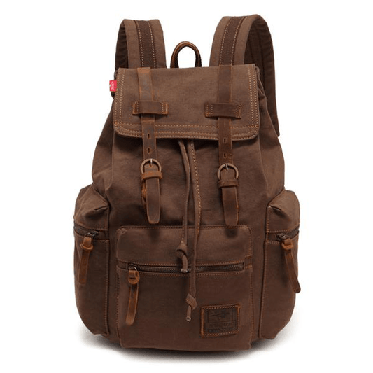 Victor Men's Vintage Canvas Rucksack | 17-Inch Laptop Compatible, Durable Design