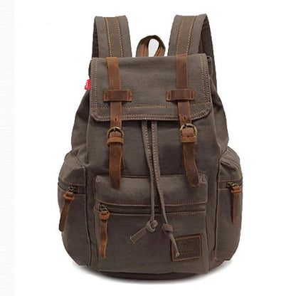 Victor Men's Vintage Canvas Rucksack | 17-Inch Laptop Compatible, Durable Design