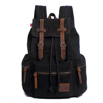 Victor Men's Vintage Canvas Rucksack | 17-Inch Laptop Compatible, Durable Design