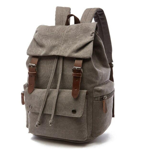 Vintage Canvas Travel Backpack with Large Capacity and Multiple Pockets – Durable Rucksack for Outdoor Adventures 0